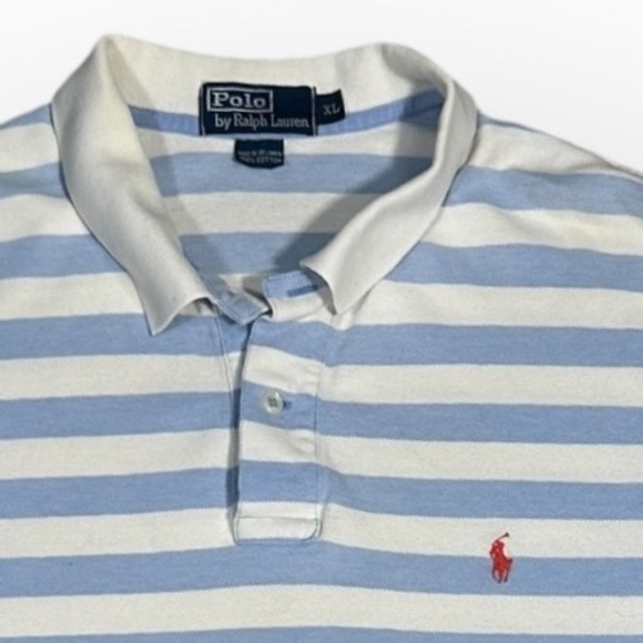 Polo Ralph Lauren Other - Polo Ralph Lauren XL Striped Polo Shirt Classic Fit Red Pony Logo